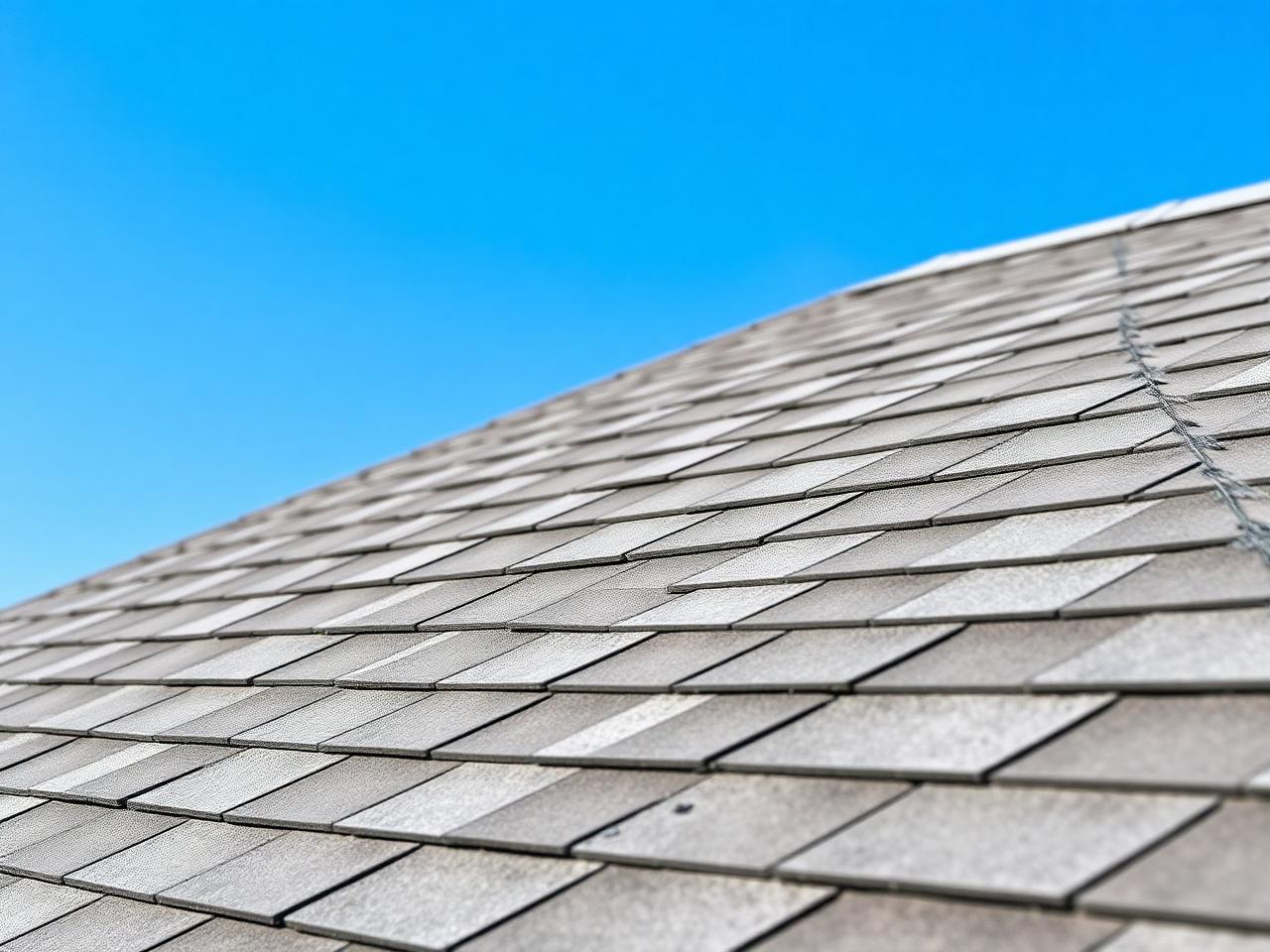 Newly installed shingle roof